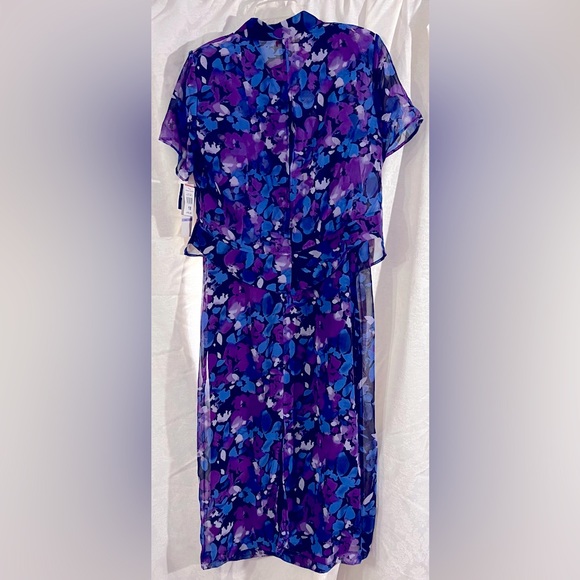 NWT  R & K Dress with sheer blouse size 18 $70 - Picture 2 of 12
